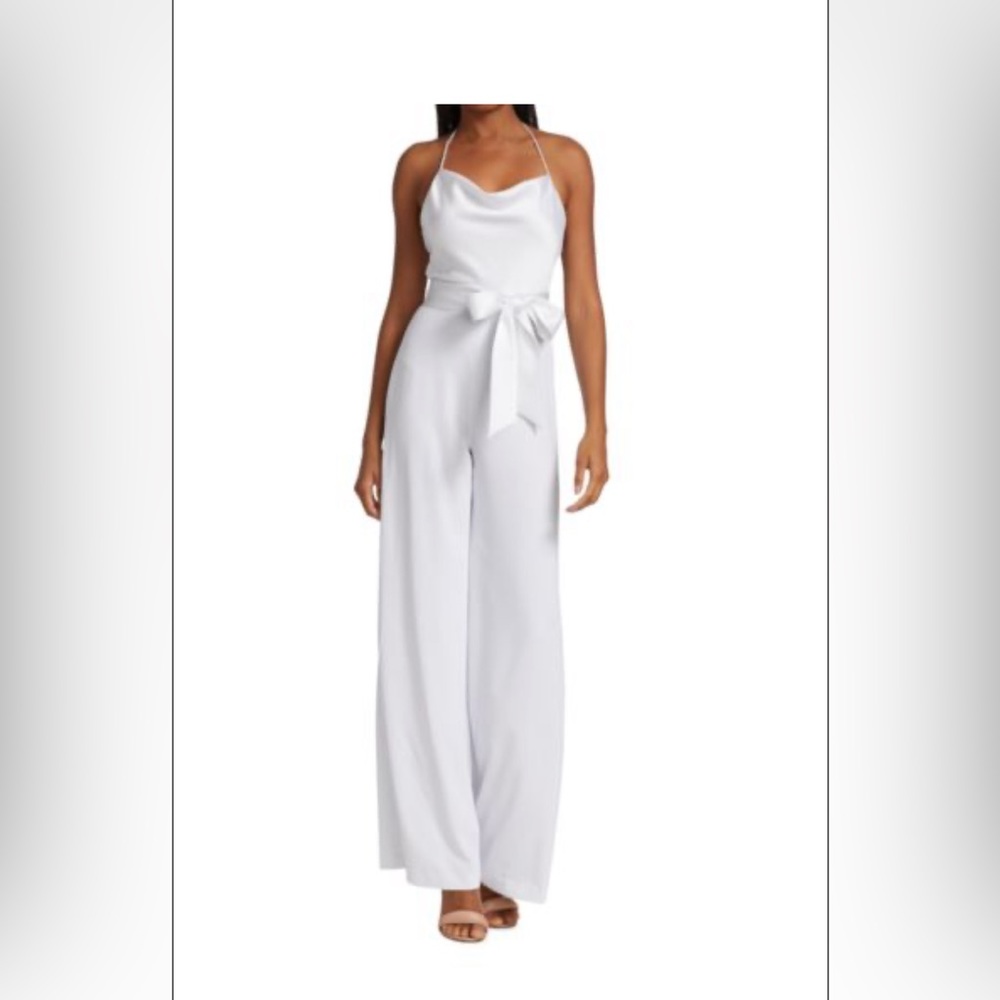 ALICE + OLIVIA Primrose Halter Jumpsuit